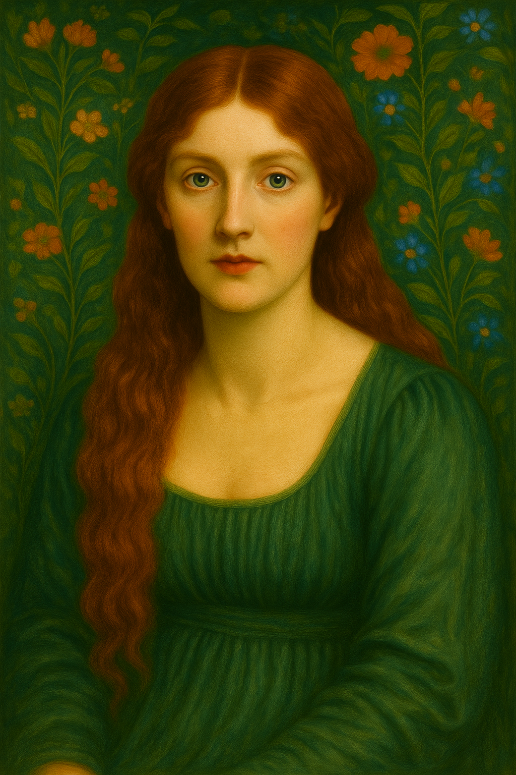 Elizabeth Siddal – The Quiet Flame (12″ × 18″ Print)
